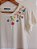 Blusa Feminina Off White Bordado Flores Handmade Viscolycra - Imagem 5