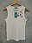 Regata Canelada Off White Com Bordado Livre - Imagem 1