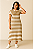 Vestido Listrado Midi - Imagem 1