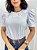Blusa Feminina Algodão Branca Com Crochê - Imagem 1
