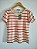 Blusa Feminina Maria Listra Laranja e Ferrugem Viscolycra - Imagem 1