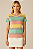 Blusa Feminina Listra Larga Candy Viscolycra - Imagem 4