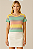 Blusa Feminina Listra Larga Candy Viscolycra - Imagem 2