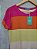 Blusa Feminina Listra Rosa Pink Viscolycra - Imagem 3
