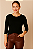 Blusa Feminina Manga 7/8 Decote Redondo Cores Neutras - Imagem 1