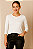 Blusa Feminina Manga 7/8 Decote Redondo Cores Neutras - Imagem 3