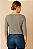 Blusa Feminina Manga 7/8 Decote Redondo Cores Neutras - Imagem 6