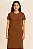 Vestido Ingrid Estilo Camiseta Longo Com Fendas - Imagem 4