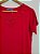 Blusa Feminina Vermelha Com Bordado Em Pedraria Vermelha Viscolycra - Imagem 2