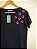 Blusa Feminina Azul Marinho Com Flores em Crochê Viscolycra - Imagem 2