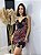 Pijama Camisola Cetim Kiss Preto - Imagem 1