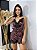Pijama Mini Doll Cetim Kiss Preto - Imagem 1