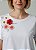 Blusa Feminina Branca Com Flores em Crochê e Bordado Livre Algodão - Imagem 1