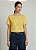Blusa Feminina Algodão Amarela Com Bordado Flor - Imagem 1