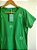 Blusa Feminina Algodão Verde Com Bordado Trevo - Imagem 5