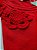 Blusa Feminina Vermelho Com Flores em Crochê Algodão - Imagem 5
