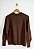 Blusa Tricot Modal Marrom Bordada - Imagem 5