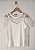 Blusa Feminina Off White Renda Com Regata de Viscolycra - Imagem 4