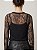 Blusa Feminina Preta Renda Com Regata de Viscolycra - Imagem 3