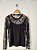 Blusa Feminina Preta Renda Com Regata de Viscolycra - Imagem 4