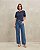 Blusa Feminina Listra Azul Marinho Viscolycra - Imagem 2