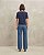 Blusa Feminina Listra Azul Marinho Viscolycra - Imagem 3