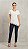 Blusa Feminina Off White Renda Na Barra Modelo Assimétrico Viscolycra - Imagem 2
