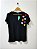 Blusa Feminina Decote V Com Aplicação Corações Crochê Viscolycra - Imagem 4