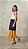 Vestido Midi Regata Tricolor Com Saia de Babados - Imagem 5