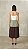 Vestido Midi Regata Tricolor Com Saia de Babados - Imagem 2
