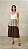 Vestido Midi Regata Tricolor Com Saia de Babados - Imagem 1