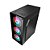 GABINETE GAMER COM LED RGB PRETO SEM FONTE HAYOM GB1709 - Imagem 4