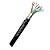 CABO DE REDE BLINDADO DUPLA CAPA CAT.5E CX 500 MT 24AWG PRETO - Imagem 1