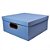 Caixa Organizadora Grande Linho Quadrada - Azul Pastel - 2206.b - Dello - Imagem 1