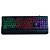 TECLADO USB GAMER RAINBOW PRETO C/LED BRAZIL PC K7038 - Imagem 1