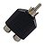 Adaptador RCA Macho + 2 Jack RCA Fêmea - Imagem 1