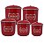 Conjunto Porta Mantimentos com 5 Peças (Kit Mantimentos) - Vermelho - Imagem 1