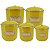 Conjunto Porta Mantimentos com 5 Peças (Kit Mantimentos) - Amarelo - Imagem 1