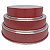Conjunto 3 Assadeiras de Alumínio Redondo (Fôrma) - Vermelho - Imagem 3