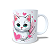 Caneca Cerâmica Personalizada Gato / Gatinho Branco - Modelo 785265 - Imagem 3