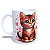 Caneca Cerâmica Personalizada Gato / Gatinho Marrom - Modelo 785288 - Imagem 3