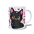 Caneca Cerâmica Personalizada Gato / Gatinho Preto - Modelo 785293 - Imagem 3