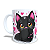 Caneca Cerâmica Personalizada Gato / Gatinho Preto - Modelo 785293 - Imagem 2