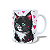 Caneca Cerâmica Personalizada Gato / Gatinho Preto - Modelo 785294 - Imagem 2