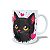Caneca Cerâmica Personalizada Gato / Gatinho Preto - Modelo 785296 - Imagem 2