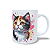 Caneca Cerâmica Personalizada Gato / Gatinho Tricolor - Imagem 2