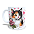 Caneca Cerâmica Personalizada Gato / Gatinho Tricolor - Modelo 785304 - Imagem 2