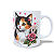 Caneca Cerâmica Personalizada Gato / Gatinho Tricolor - Modelo 785305 - Imagem 3