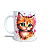 Caneca Cerâmica Personalizada Gato / Gatinho Laranja - Imagem 3