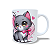 Caneca Cerâmica Personalizada Gato / Gatinho Cinza - Imagem 3